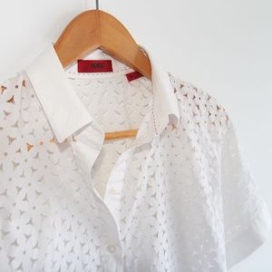 HUGO Laser-Cut Blouse